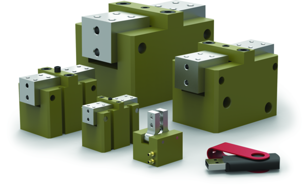 RA-90M-V 2 Jaw Angular Cam Driven Gripper