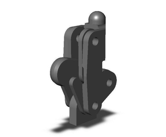 DESTACO 503-MB VERTICAL HOLD-DOWN TOGGLE LOCKING CLAMP METRIC W/ PIVOT BASE