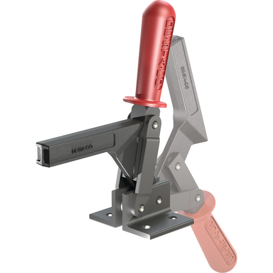 5110 Vertical Hold-Down Toggle Locking Clamp High Bar Hold Down Flanged Base