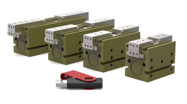 DPG-10M-3 2 Jaw Modular Parallel Gripper